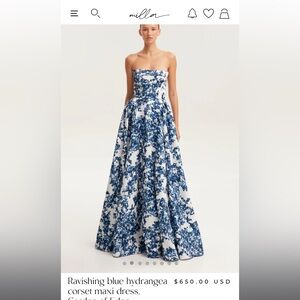 Milla - Blue hydrangea dress.